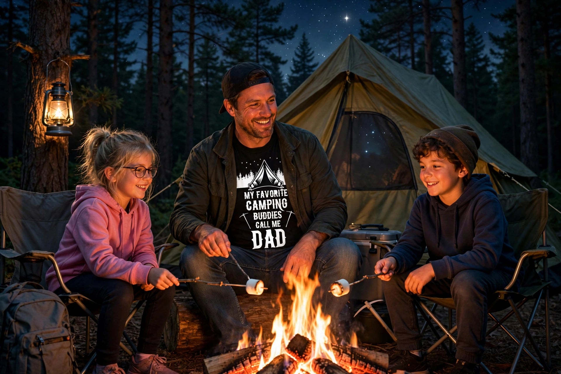 Dad Camping Tee