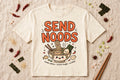 Send Noods kawaii ramen graphic hoodie in white